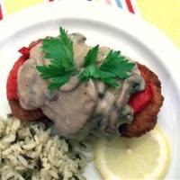 Pork Chop and Roasted Red Pepper Bake_image