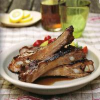 old-school Southern barbecue spare ribs image