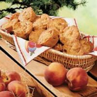 Almond Peach Muffins image