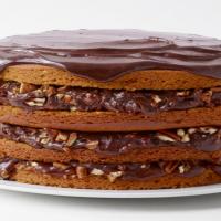 Pumpkin Spice Cake With Chocolate-Pecan Filling_image