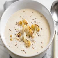 Grilled cauliflower soup recipe_image