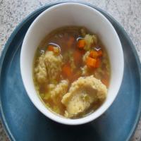 German Dumpling Soup (Nockerl-/Griessklosschensuppe) image