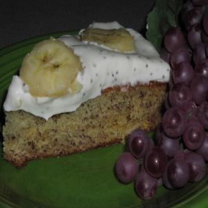 Banana Cake With Poppy and Lemon Cream_image