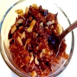 Hot Cocoa oatmeal for breakfast image