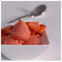 Sweet and Silky Strawberry Sorbet image