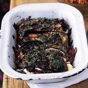 Minty aubergine & goat's cheese_image
