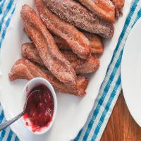 Churros with Strawberry Dipping Sauce_image
