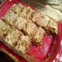 Rhubarb Streusel Bars With Ginger Icing_image