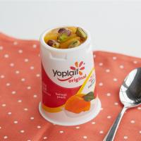 Peaches and Pistachios Yogurt Cup image