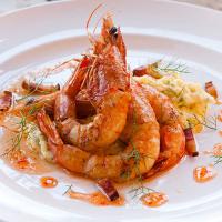Crispy Shrimp with Pepper Jelly and Herbs_image