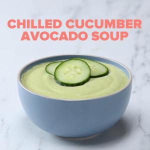 Chilled Cucumber Avocado Soup Recipe by Tasty_image