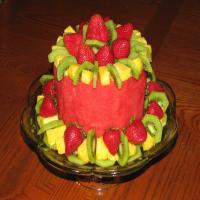 Fruit Cake (Fresh Fruit in the Shape of a Cake) image