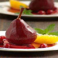 Burgundy Poached Pears image
