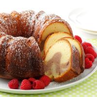 Raspberry Swirl Pound Cake image