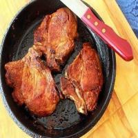 skillet roasted pork chops image