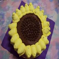 Peeps Sunflower Cake_image