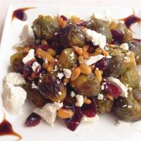 Balsamic Brussels Sprouts with Feta Cheese and Walnuts_image