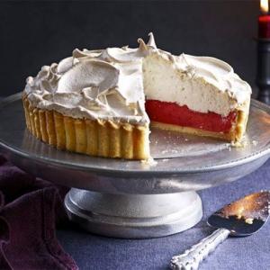 Cranberry & orange meringue pie image