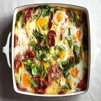 Cheesy Breakfast Egg and Polenta Casserole image