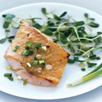 Miso-Glazed Black Cod on Sunflower Sprouts image