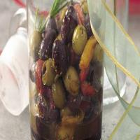 Citrus-Marinated Olives with Roasted Peppers image
