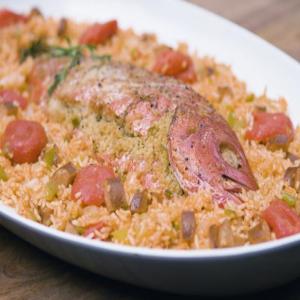 Creole-Stuffed Snapper and Creole Rice image