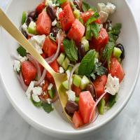 Greek-Style Watermelon Salad image