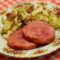 Broiled Ham Steak With Mustard Glaze image
