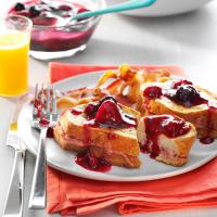 Stuffed French Toast with Maple Berry Sauce image