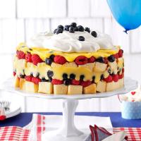 Red, White & Blue Berry Trifle_image