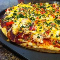 Barbeque Chicken Grilled Pizza image