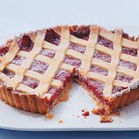 Raspberry Almond Lattice Tart_image