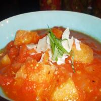 Tomato and Garlic Bread Soup image