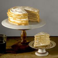 Pancake Cake with Maple Cream Frosting image