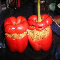Stuffed Capsicums or Red Bell Peppers_image