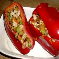 Chinese Chicken-Stuffed Bell Peppers image