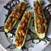 Zucchini with Chickpea and Mushroom Stuffing image