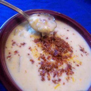 Corn Potato and Cheddar Cheese Chowder_image