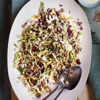 Cabbage & red rice salad with tahini dressing image
