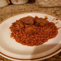 Meatball and Baked Bean Casserole._image