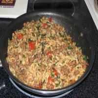 Beef & Orzo Mediterranean Style image