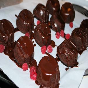 Double Chocolate-Raspberry Upside Down Cupcakes image