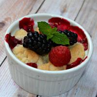 Raspberry and Blueberry Cobbler image