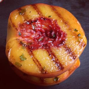 Quick Savory Grilled Peaches image