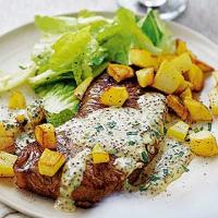 Super steak with cheat's Bearnaise image