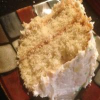 COCONUT CAKE W/ PINEAPPLE FROSTING image