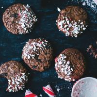 Candy Cane-Chocolate Cookies image