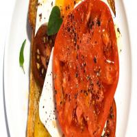 Tomato-Feta Open-Face Sandwich image