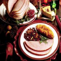 Honey-Glazed Ham with Cranberry Relish image