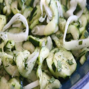 Swedish Cucumber Salad with Dill and Parsley_image